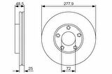 FREN DİSKİ ÖN 278mm MAZDA 3 BK-BL 2003-2013 Adet Fiyatıdır