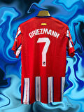 Unisex 2024/25 Sezonu Griezmann 7 Numara Kırmızı Beyaz