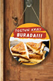 Tost Dükkanı Için Duvar, Kapı, Tek Taraflı Askılı Pano Karşılama Tabelası, Restoran Cafe Süs Dekor