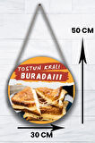 Tost Dükkanı Için Duvar, Kapı, Tek Taraflı Askılı Pano Karşılama Tabelası, Restoran Cafe Süs Dekor