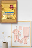 Kız - Erkek Bebek 7 Parça Hastane Çıkışı Zıbın Seti Natural Pastel Renk (Hediye Paketi Yapılır)