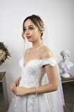 Birinci1926 14 Ayar Altın Kadın Yaprak Taşlı Kolye Küpe Bileklik Üçlü İnci Set