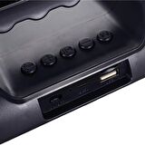 Concord Z20 FM Radyo USB & TF & Aux Girişi LED Işık Solar Güneş Enerji Bluetooth Hoparlör