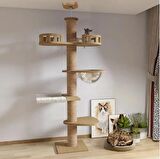 Tırmalama Tahtası Uzun Kedi Ağacı Özel Tasarım 2.5 M Robin