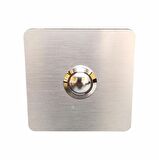 Algatec Paslanmaz 304 Kare Zil butonu 70x70mm