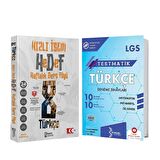 İsem 8.Sınıf Türkçe Hedef Haftalık Ders Föyü ve Bilinçsel Deneme Seti 2 Kitap