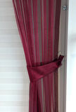 TÜL FON PERDE KOYU BORDO RENK 1/3 SIK PİLELİ DİKİM