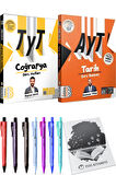 2025 AYT Tarih Soru Bankası - 2025 TYT Coğrafya Ders Notları + Hediyeli