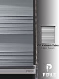 Perle Pliseli Açık Gri Renk Zebra Perde Yüksek Kalite Alüminyum Kasa