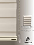 FAVOLLİ Krem Renk Eco Bambu Stor Zebra Perde A+ Kalite , Dayanıklı Alüminyum Kasa