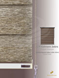 Demor Home Sütlü Kahve Bambu Zebra Yüksek Kalite Metal Kasa 