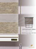 Demor Home Sütlü Kahve Bambu Zebra Yüksek Kalite Metal Kasa 