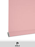 Perle Home Soft Pembe Rengi Düz Mekanize Stor Perde Yüksek Kalite Metropol Serisi