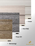 Demor Home Sütlü Kahve Bambu Zebra Yüksek Kalite Metal Kasa 