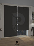 Perle  Koyu Gri Blackout Stor Perde Tam Karartma Yüksek Kalite SUPERBLACKOUT