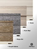 FAVOLLİ Koyu Gri Eco Bambu Stor Zebra Perde A+ Kalite , Dayanıklı Alüminyum Kasa