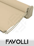 FAVOLLİ Bej Karartma Blackout Stor Perde Metal İthal Kasa Işık geçirmez