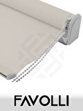 FAVOLLİ Beyaz Karartma Blackout Stor Perde Metal İthal Kasa Işık geçirmez