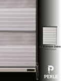 Perle Pliseli Ekru Renk Zebra Perde Yüksek Kalite Alüminyum Kasa