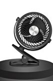 Vantilatör Masaüstü Fan Mini Vantilatör Kablolu Vantilatör Soğutucu 2 Kademeli Kıskaçlı