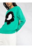 McQueen Flocked Monster Sweatshirt
