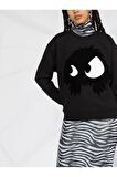 McQueen Flocked Monster Sweatshirt
