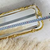 Bordürlü Gümüşe Gold Baton Ayaklı Sunumluk