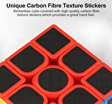 3X3X3 PROFESSIONAL SPEED CUBE CARBON FIBER - KARBON FİBER PROFESYONEL RUBİK ZEKA SABIR KÜPÜ