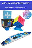 Moyu 3m Profesyonel Speed Cube Ve Moyu Küp Zamanlayıcı Seti-3x3 Rubik Zeka Küpü Ve Zamanlayıcı