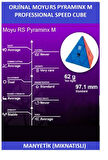 MOYU RS PYRAMINX MIKNATISLI PROFESYONEL SPEED CUBE-3X3 ZEKA KÜPÜ-SABIR KÜPÜ-WCA TURNUVA KÜPÜ