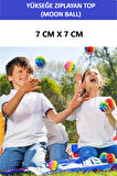MOON BALL (YÜKSEĞE ZIPLAYAN TOP) - 7 CM - SÜPER EĞLENCELİ UZAY TOPU-DESENLİ - SPACE BALL BOUNCY BALL