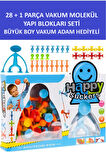 Vakum Adamlı Yapı Blokları - Kutuda Vakum Adam Hediye 28 1 Adet