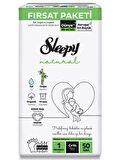 Sleepy Natural Bebek Bezi Fırsat Paketi 1 Beden 50 Adet