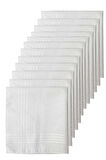 12li Paket Klasik Cep Hediyelik Bayram Mendili &amp;#37;100 Pamuklu 30x30 Cm