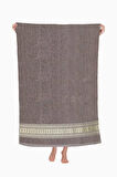 Nayra &amp;#37;100 Pamuklu Banyo Havlusu 70x140 Cm Kahve
