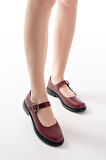 Ysn-4444 Bordo Günlük Bayan Ayakkabı