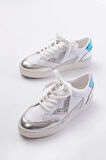 Sv-01 Beyaz Garni Bağcıklı Kadın Spor Ayakkabı