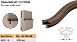 Contacall Ahşap Kapı Fitili Ahşap Kapı Contası Beyaz 25 Metre Ortadan Tırnaklı AKC-11