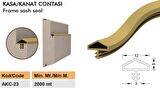 Contacall Ahşap Kapı Fitili Ahşap Kapı Contası Siyah 25 Metre Ortadan Tırnaklı Çatılı