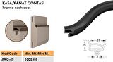 Contacall Ahşap Kapı Fitili Ahşap Kapı Contası Beyaz 25 Metre Ortadan Tırnaklı