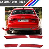 Audi A4 Sedan Arka Tampon Reflektörü Sağ ve Sol Set 2016 - 2020
