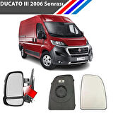 Ducato - Boxer - Jumper 2006 Sonrası Yan Ayna Camı Isıtmalı - Sol