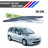 OTOZET Peugeot 206 Sw Arka Silecek Süpürgesi 2002-2006 35 cm