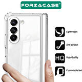 Forzacase Samsung Galaxy Z Fold6 ile uyumlu Crystal Serisi Anti Shock Sert Silikon Kılıf