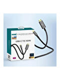 Zuidid Type-C To 4K HDMI Görüntü Aktarım Kablosu 1.8 mt Gold