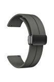Huawei Watch GT 3 Active 42mm  Mıknatıslı Silikon Kordon  20mm Krd84