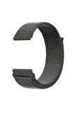 Spovan Watch 4 Pro  Kordon Cırtcırtlı Kumaş KRD03 22mm