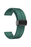 Ticwatch Pro  Kordon Mıknatıslı Silikon 20mm Krd84