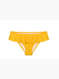 Sarı Fırfırlı Kalın Kenarlı Bikini Altı