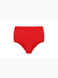 Kırmızı Süper Yüksek Bel Bikini Altı